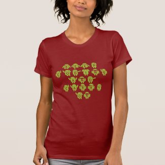 Keep Coding And Carry On (Bug Droid Font Shoutout) T-shirt