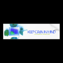 Keep CR8N In Mind Bumper Sticker bumper stickers by trendhuntress Keep CR8N In Mind Bumper Sticker bumper stickers