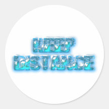 keep distance round sticker