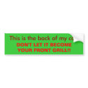 KEEP DISTANCE STICKER bumper stickers