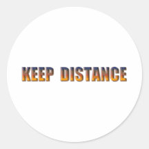 Keep Distance Stickers
