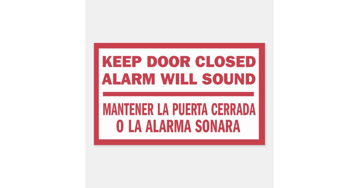 Please Keep Door Closed In Spanish