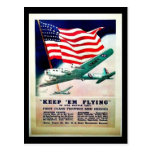 Keep Em Flying Postcard