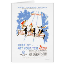 Keep Fit Get Tested 1939 WPA cards by lc_wpa Keep Fit Get Tested 1939 WPA cards