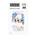 Keep Fit Get Tested 1939 WPA postage