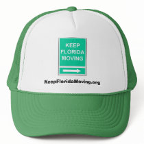 Keep Florida Moving hat - green & white