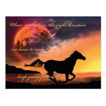 Keep going forwards postcards