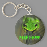 Keep Going Frog Keychain