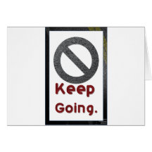 keep going greeting card