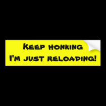 Keep Honking Bumper Sticker bumper stickers