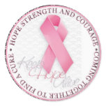 keep hope alive pink ribbon breast cancer sticker
