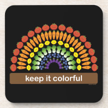 Keep It Colorful! Beverage Coaster