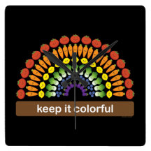 Keep It Colorful! Clocks