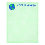 Keep It Green Letterhead