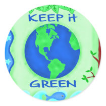 Keep It Green Stickers stickers