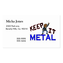 Keep It Metal Business Card Templates