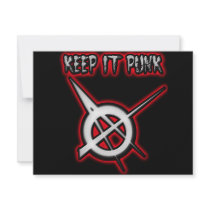 KEEP IT PUNK ROCK invitations by punkrocktshirts KEEP IT PUNK ROCK invitations