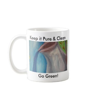 Keep it Pure and Clean, GO Green mug