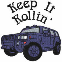 Keep It Rolling Car Embroidered Shirt