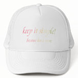 keep it simple hats