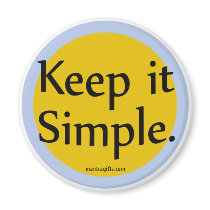 Keep it simple fridge magnets