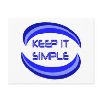 Keep It Simple Post Card