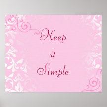 Keep it Simple Posters
