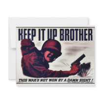 Keep It Up Brother Custom Invites