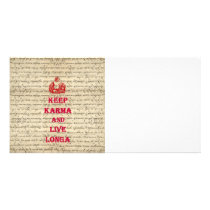 Keep Karma & live Longa Photo Cards