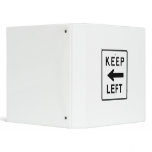 KEEP LEFT SIGN binders