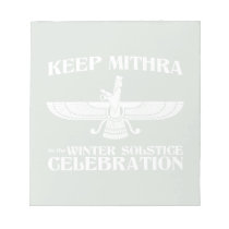 Keep Mithra in the Winter Solstice Celebration notepads