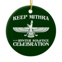 Keep Mithra in the Winter Solstice Celebration ornaments