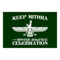 Keep Mithra in the Winter Solstice Celebration posters
