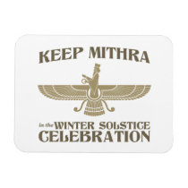 Keep Mithra in the Winter Solstice Celebration magnets