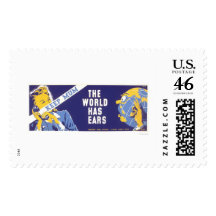 Keep Mum - The World Has Ears WPA Postage