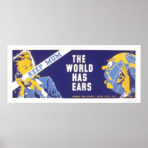 Keep Mum - The World Has Ears WPA Posters