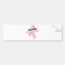 Keep on Fighting Breast Cancer Bumper Sticker