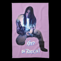 Keep on Rockin' kitchen towels