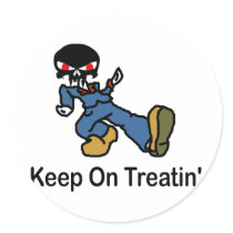 Keep on Treatin' stickers