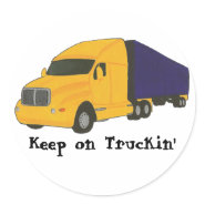 Keep on Truckin', truck on stickers sticker