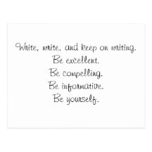 Keep on Writing Postcard