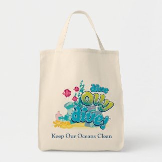 Keep Our Oceans Clean Canvas Bags