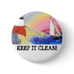 Keep our oceans clean! buttons