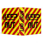 KEEP OUT VINYL BINDER