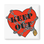 keep out chained heart magnets