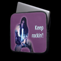 Keep rockin'! laptop sleeves