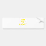 Keep Sexy and Know It Bumper Stickers