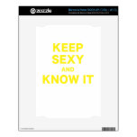 Keep Sexy and Know It Decal For The NOOK