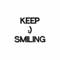 Keep Smiling Embroidered Shirt embroidered shirts