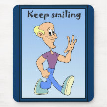 Keep smiling mouse pad